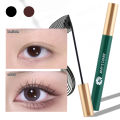 Silk Fiber Matte Mascara Makeup Ultra-Fine Brush Lengthens Eyelashes Waterproof Fast Dry Brown Black Curling Mascara Comestic. 