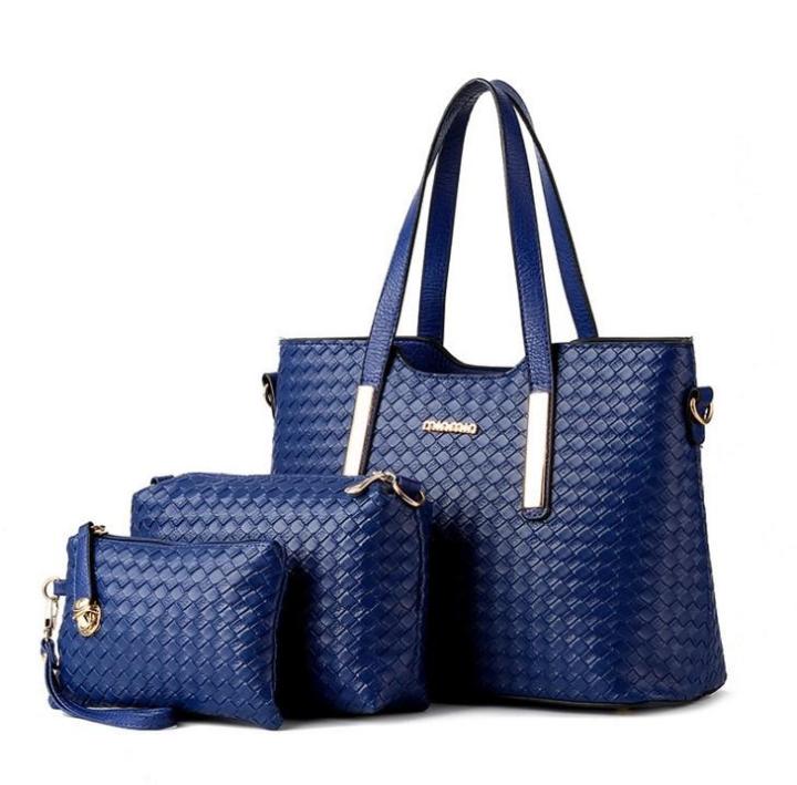 Women handbag set of 3 blue /ladies handbags in Pakistan/ cheap online women bags