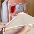 16 Pockets Multi function Sorting Storage Bag Door Wall Hanging Closet Organizer Hanging Bag Durable Door Hanging Bag Clear Pack of 2 Bags. 