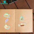 Green Home Scrapbook Stickers Diverse Cartoon Decals Scrapbook Luggage Graffiti Stickers. 