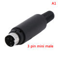 Mini DIN Plug Socket Connector 3/4/5/6/7/8 PIN Chassis Cable Mount Male Female. 