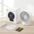 SmartDevil New USB Desk Fan, Small Personal Desktop Table Fan with Strong Wind, Quiet Operation Portable Mini Fan for Home Office Bedroom Table and Desktop (White) uk import. 