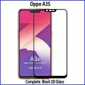Oppo A3s Full Black 9D|5D|6D|10D|11D|21D Tempered Glass Screen Protector Full Glue Edge To Edge For Oppo A3s. 