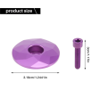 Bicycle Headset Cap MTB Road Bike Stem Headset Top Cap Cover with Screw for 28.6mm Fork Head Tube,Purple. 