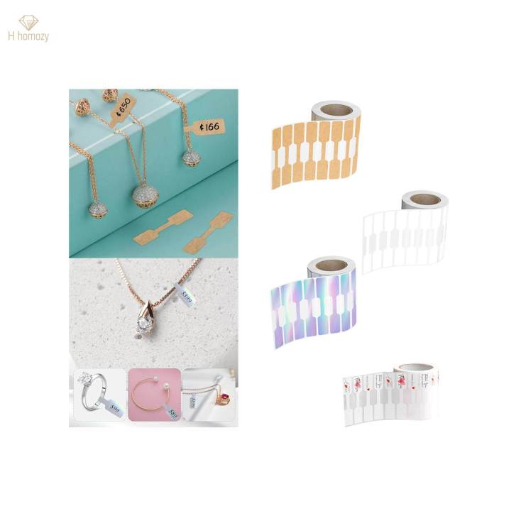 1%20Roll%20500Pcs%20Jewelry%20Price%20Tags%20Stickers%20Price%20Sticker%20Blank%20Price%20Label,%20Necklace%20Display%20-%20Image%207