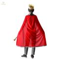 King Cape King Cloak Prince Cape Cosplay Decorations Costume Accessories for Party Carnival Masquerade Fancy Dress Photo Props , 130cm for Adults. 