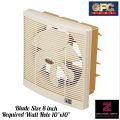 GFC Fan Wall Exhaust 8 Inch Off White Color Pure Copper Wire(Note: Wall Hole requirement 10 inch x 10 inch. 