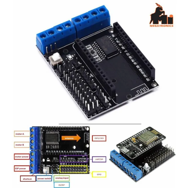 ESP8266%20L293D%20Motor%20Driver%20Expansion%20Board%20WiFi%20NodeMcu%20Lua%20ESP12E%20V2.0%20-%20Image%202