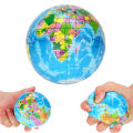 Mini Squeezable Globe Stress Balls Tension Reliver Balls For Children Stress Relief Party Favo Soft PU Earth Pattern Party Toys. 