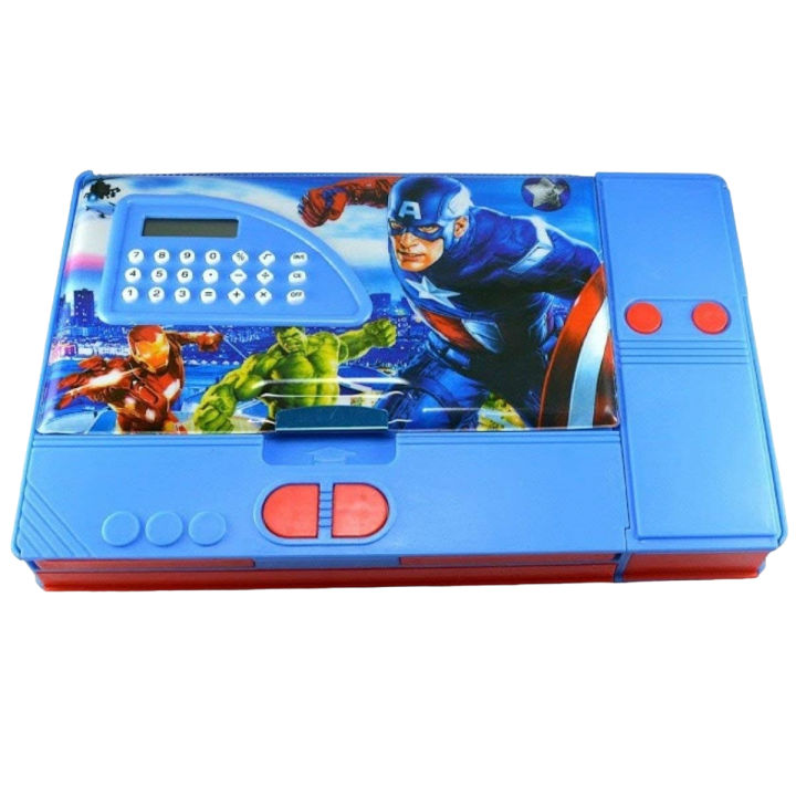 Calculator Avenger Jumbo Pencil Box for Kids Best Quality