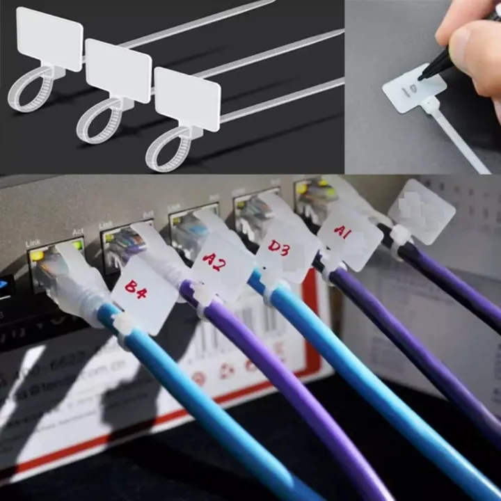 100%20pcs%20Pack%20of%204"%20and%206"%20inch%20Heavy-Duty%20Mark%20Nylon%20Cable%20Tag%20Ties%20Label%20Ties%20Marking%20Cable%20Tie%20Self-locking%20Cable%20Tie%20Zip%20Tie%20Indoor/Outdoor%20Tag%20Tie%20-%20Image%202