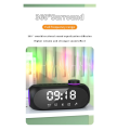 Portable Mini FM Radio Receiver Hifi Sound RGB Bluetooth Speaker with Clock Dual Alarm Clock Support Handsfree -A Durable Easy Install. 