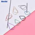50 Pieces Metal Drop Shape Paper Clips Kawaii Cute Bookmark Clip Stationery. 