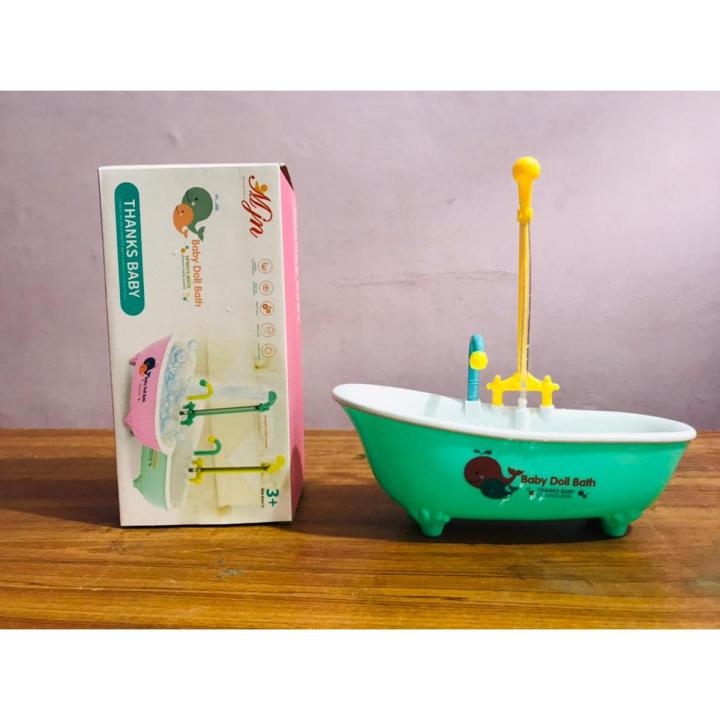 Baby Doll Bath Tub Water Showering Bathtub With Working Shower Best For Gift