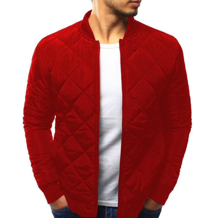 Red Puffer Jacket For Men