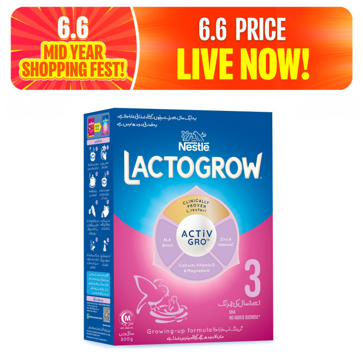 NESTLE LACTOGROW 3 Growing-up Formula Powder Milk 800g