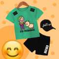 "Eid-ul-Adha Kids' Printed T-Shirt, Shorts & Cap Combo: Pack of 3". 