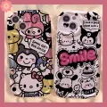Kuromi Case for Vivo Y11 Y17 Y12 Y15 Y16 Y02 Y35 Y12i Y20 Y20i Y20S Y12S Y21 Y91C Y01 Y11s Y20A Y93 Y12A Y20G Y22 Y30G Y50 Y30 Y30i Y33S Y21S Y21T Y33T Y21A Y21E Y15s Y15A Y1S Y51 Y31 Y91 Y95 Cartoon Sanrio Melody Cute Kitty Shell. 