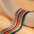 Multicolor Unique Adjustable Iron Chain Anklet Bracelet for Women Summer Beach Thin Chain Ankle Barefoot Y2K Female Foot Jewelry. 
