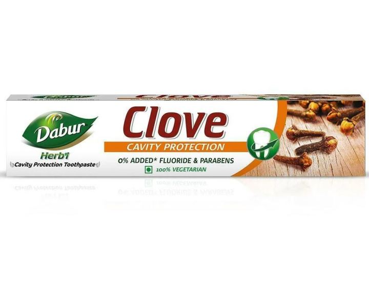 Dabur Herbal Cavity Protection Clove Toothpaste 100g | Enriched with Clove With No Added Chemicals | For Cavity Free Strong Teeth