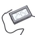 Thermometer digital LCD -40 Degrees Celsius + 110 Degrees Celsius Temperature measuring instrument Temperature gauge, 2 Meter. 
