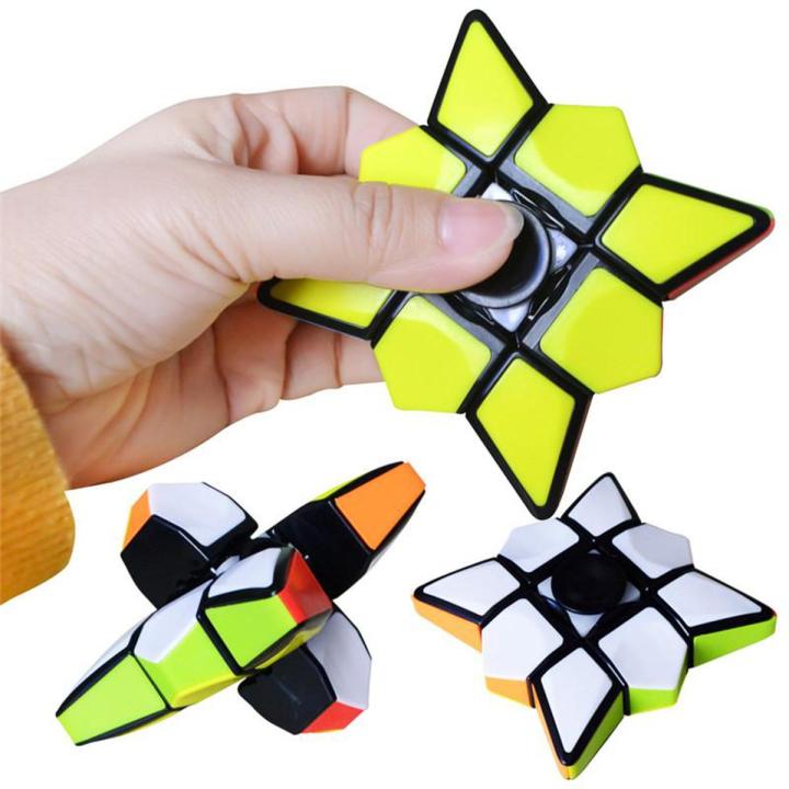 Fidget Spinner Cube 3x3x1 - Magic Spinner - 1x3x3 Cube Spinner - Rubik cube 3x3x1 - Mind Puzzle Cube