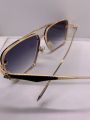 Sunglasses Large Frame Metal Cut Edge Double Beam Driving Glasses Sunglasses Fashion Personality Sunglasses Metal UV400 UV protection Clean Vision for Men. 