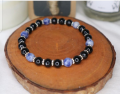 BTS JUNGKOOK most wearing beautiful blue sodalite bracelet girf for kpop girls. 