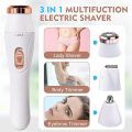 Blawless 3 in 1 Bikini Trimmer, Eyebrow Trimmer, Facial Hair Remover for Women 3 In 1, Face Shavers, Electric Razors for Women, Body Hair Removal for Pubic Hair, Face, Legs, Hand and Underarm, USB Rechargeable,. 