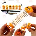 Cute Emoji Spring Shaking Head Dolls Toy Funny Expression Bounce Toy for Car Dashboard & Home Decor Large 7/cm  (Plastic, Yellow). 