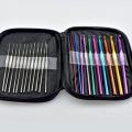 22pcs Multicolour Aluminum Crochet Hook Knitting Needle Set Weave Craft Yarn. 