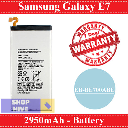 Samsung Galaxy E7 Battery EB-BE700ABE Replacement Premium Quality 2950mAh For Samsung Galaxy E7