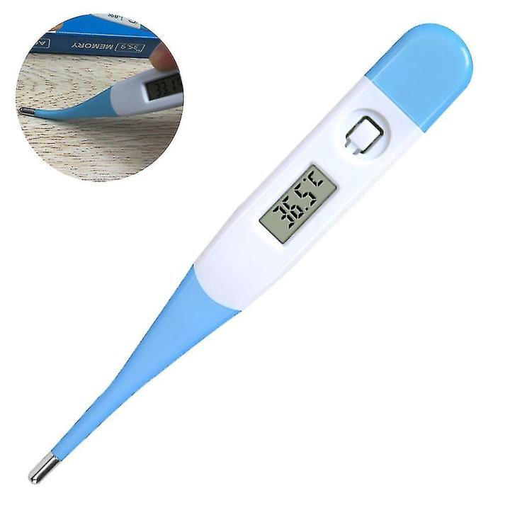 Digital Thermometer  - 60 seconds High-Precision Digital Thermometer - Accurate Clinical-Grade Digital Thermometer - Fever Check thermometer Easy to use  with Beep function-With case
