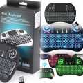 Mini Keyboard i8 with Backlight 2.4GHz Wireless Keyboard Air Mouse Touchpad for Android, pc, tv, box multipurpose. 