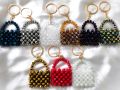 keychain, crystal beads keychain, keychain for women girls, handmade crystal key chain. 