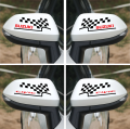 2 Pcs (Black+Red) Sports Style Side Mirror Reflective Decals Stickers for Auto Car Side Mirror L+R Rear view Stickers Car decoration Car Sticker,Car Accessories, Stickers for Car. 