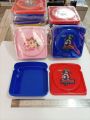 Square Lunch Box Storage Box Lunch Box Tiffin Box 1 Pcs. 