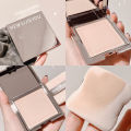 【2024】 Waterproof powder with mirror, durable makeup, full face coverage, compact powder, cosmetics base, 3 colors. 