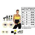 Hot Shaper Belt for Women Men Waist Trimming Black Yellow Belt, Stretchable Neotex Thermal Fabric, Sweat and Burn Calories, Comfortable, Maximizes Fitness. 