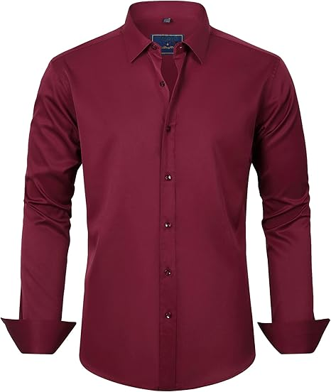 Men%20Shirts%20for%20Office%20-%20Men's%20Dress%20Shirts%20Solid%20Long%20Sleeve%20Stretch%20Wrinkle-Free%20Formal%20Shirt%20Business%20Casual%20Button%20Down%20Shirts%20-%20Men's%20Button-Down%20Shirts%20-%20Image%202