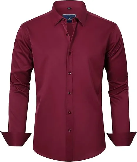 Men%20Shirts%20for%20Office%20-%20Men's%20Dress%20Shirts%20Solid%20Long%20Sleeve%20Stretch%20Wrinkle-Free%20Formal%20Shirt%20Business%20Casual%20Button%20Down%20Shirts%20-%20Men's%20Button-Down%20Shirts%20-%20Image%202
