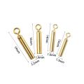 10 pcs Straight Floats Connector Coppper Fishing Float Holders 360 Degree Roating Freely Rotating 360 Degree Freely Float Holders Not Easily Corroded Wear Resistance Fixed Tube Fishing Accessories. 