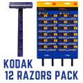 KODAK Hygiene Razors - Twin Blades - (12 Pcs) | Disposable Razor Salon | Unwanted Hair Removal | Hygienic Shaving Razor | Under Arm Razor | Shaving Ustraa | Clean Shave For Men | Disposable Razor Blades | Barber Razer | Hair Trimmer. 
