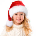 Plush Party Supply Thicken Hat Santa Claus For Kids Adults Festive Holiday Christmas Hat Santa Cap. 
