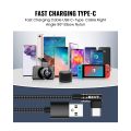 EXVT USB C-Type Cable [2 Meter], 3A Quick Charging Cable for Fast Data Sync and File Transfer, Durable Nylon Braided USB A to USB C Charger Cable for iPad, Samsung, Pixel and Other USB C Devices. 