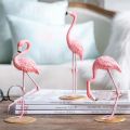 Home Decor Supplies Elegant Pink Flamingo Resin Ornament Home Living Room Office Bedroom Garden Desktop Decor Cute Animal Shape Decorative Ornaments. 