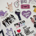 BTS 30 Cut Out Stickers Pack available for BTS Army, Black Pink, KPOP, STRAY KIDS, SEVENTEEN, Fully Customized Perfect Gift For Army. 
