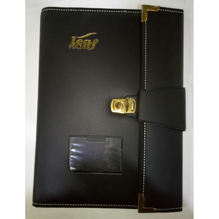Leaf Executive File Folder Ragzine With Clip