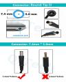 19.5V 4.62A 7.4mm  5.0mm 90W Charger Or Power Cord For Latitude: D620 D630 D800 D810   Series. 