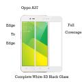 Oppo A37 Full White 9D5D6D10D11D21D Tempered Glass Screen Protector Full Glue Edge To Edge For Oppo A37. 